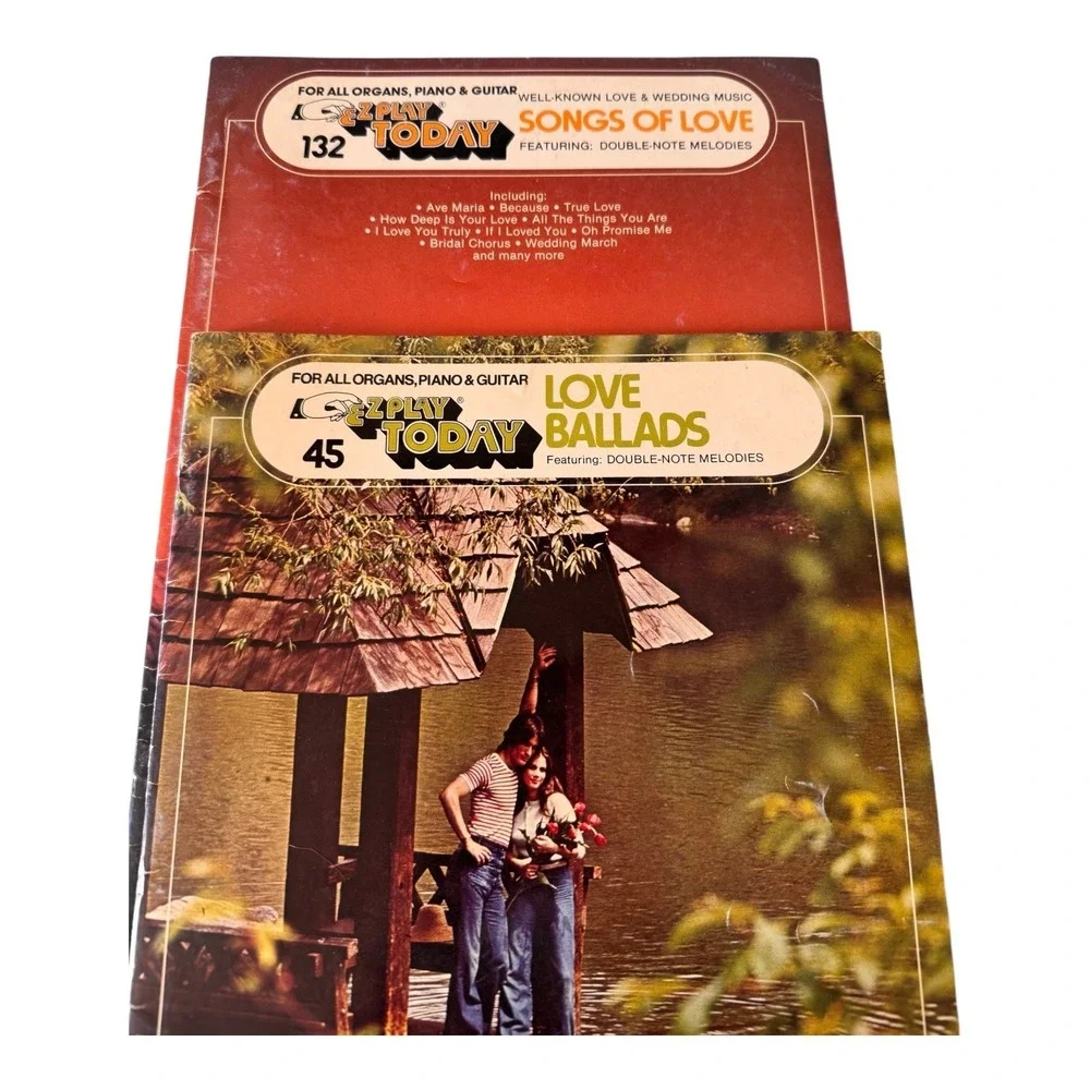 2 E-Z Play Today Sheet Music Books Love Wedding Songs Organ Piano Guitar 132 45